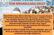 İstanbul'da Bulunan Niksarlılara Davet