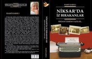 Niksar Yakın Tarihi ve Kültürüne Dev Armağan