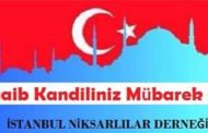 Regaip Kandiliniz Mübarek Olsun