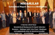 Geleneksel Hayırlı İftarımız 3 Haziran 2018 Pazar Günü Yapılacak