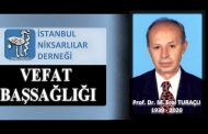 Vefat ve Başsağlığı; Prof. Dr. M. Erol TURAÇLI