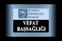 Vefat ve Başsağlığı; Durmuş AYDIN