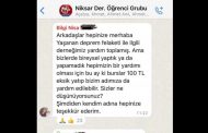 Burs Alan Öğrencilerimizden Örnek Davranış