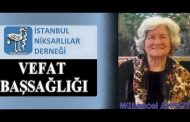Vefat ve Başsağlığı; Mübeccel AKSOY